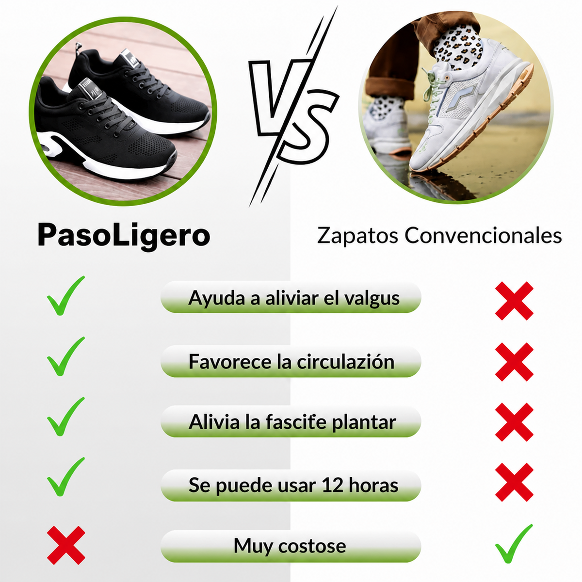 PasoLigero | Zapatos ergonómicos sin dolor