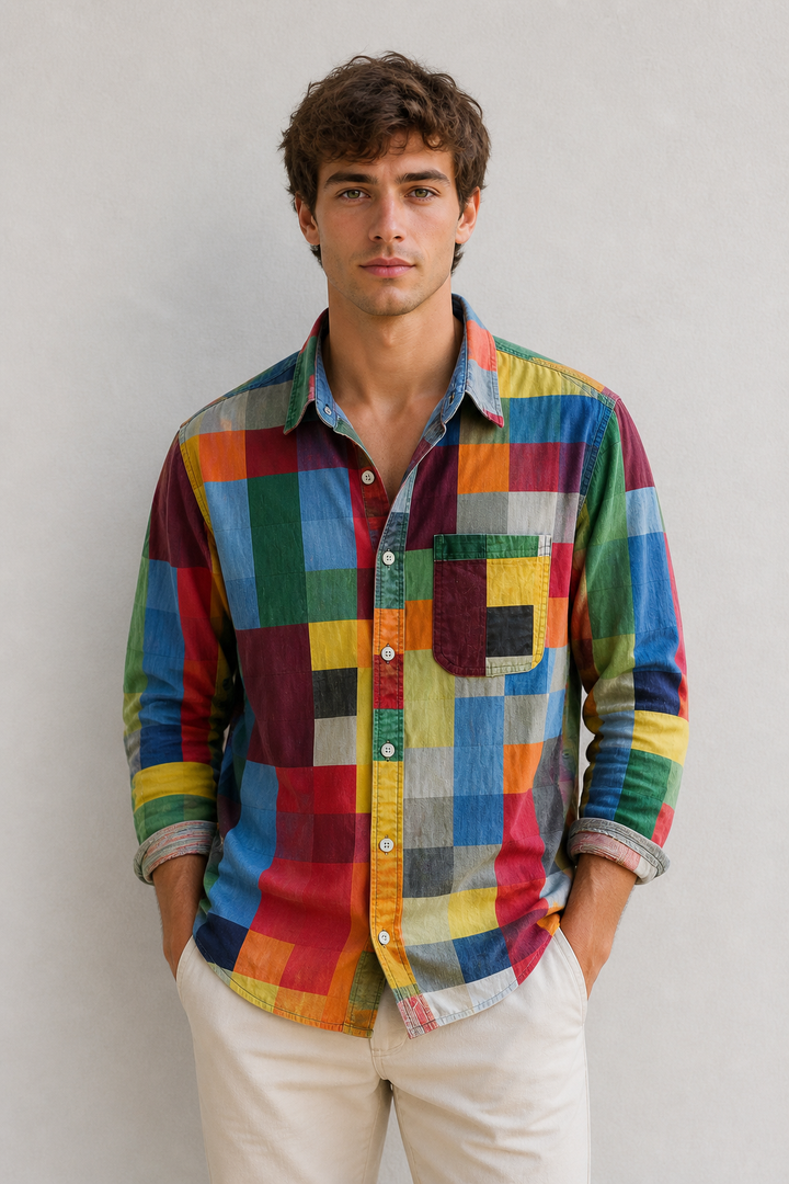 Javier: camisa elegante con un práctico bolsillo