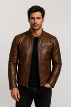 Chaqueta de cuero vintage