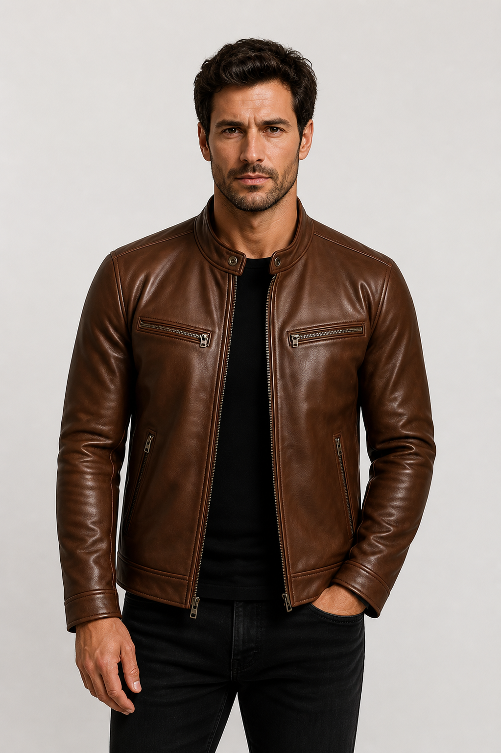 Chaqueta de cuero vintage