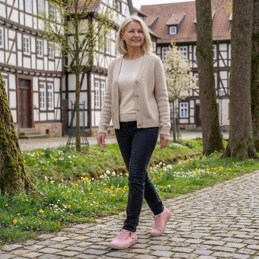 Diana: zapatos ortopédicos cómodos con cremallera