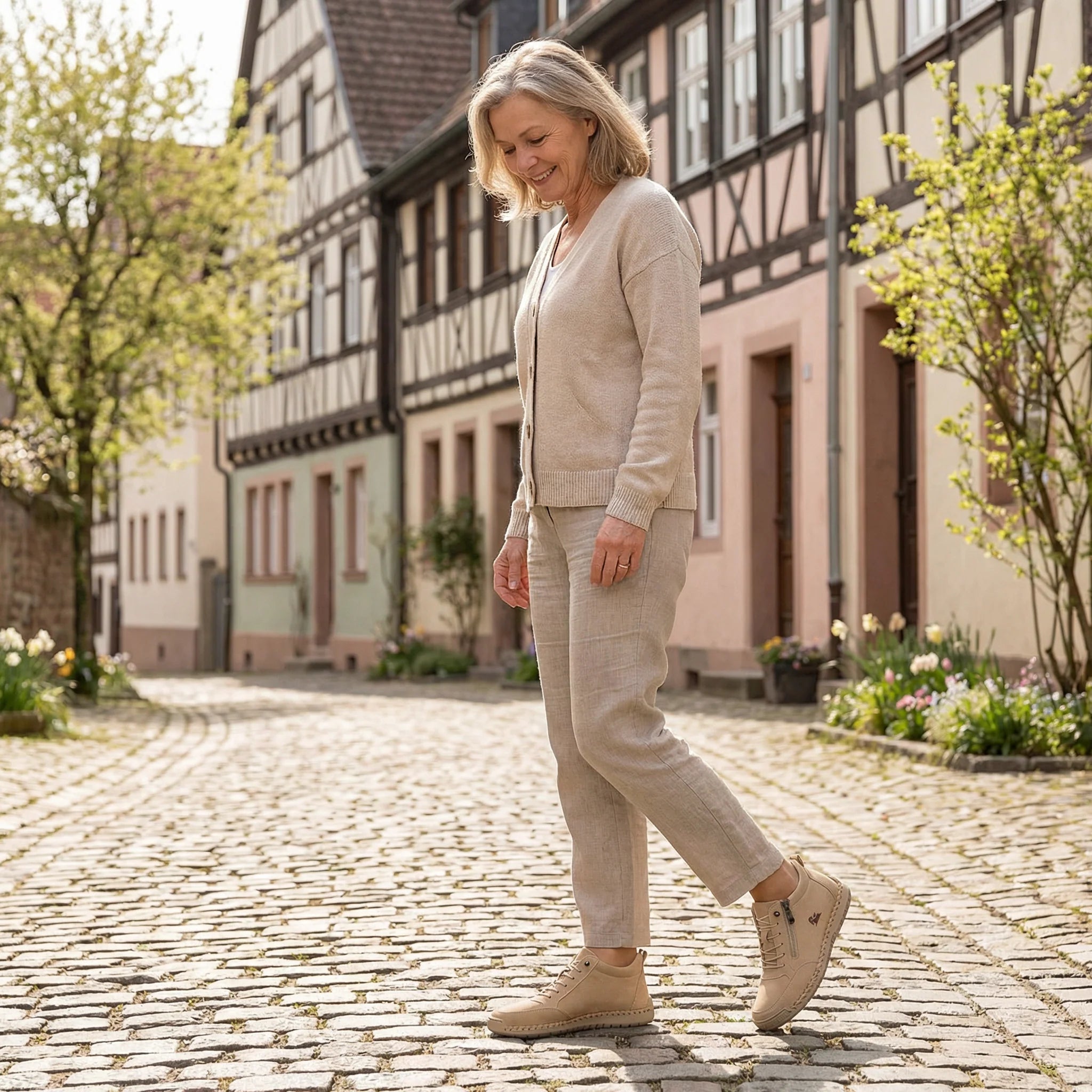 Diana: zapatos ortopédicos cómodos con cremallera