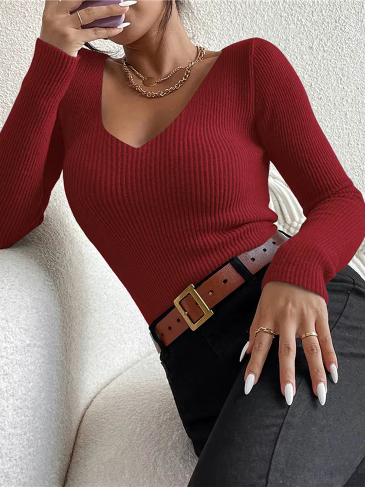 Livia | Suéter de Punto Rayado Premium