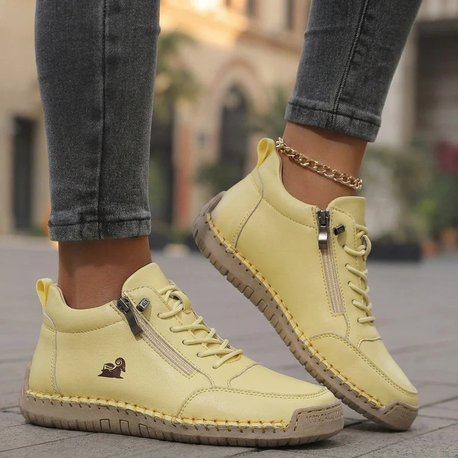 Diana: zapatos ortopédicos cómodos con cremallera