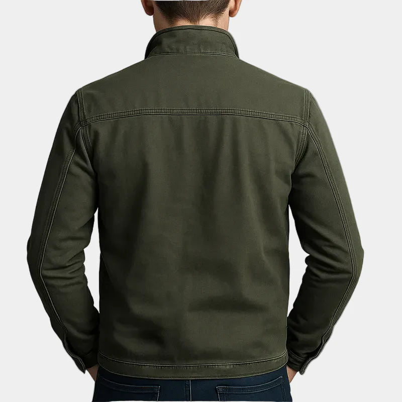 Dario | Chaqueta vintage de algodón con cremallera